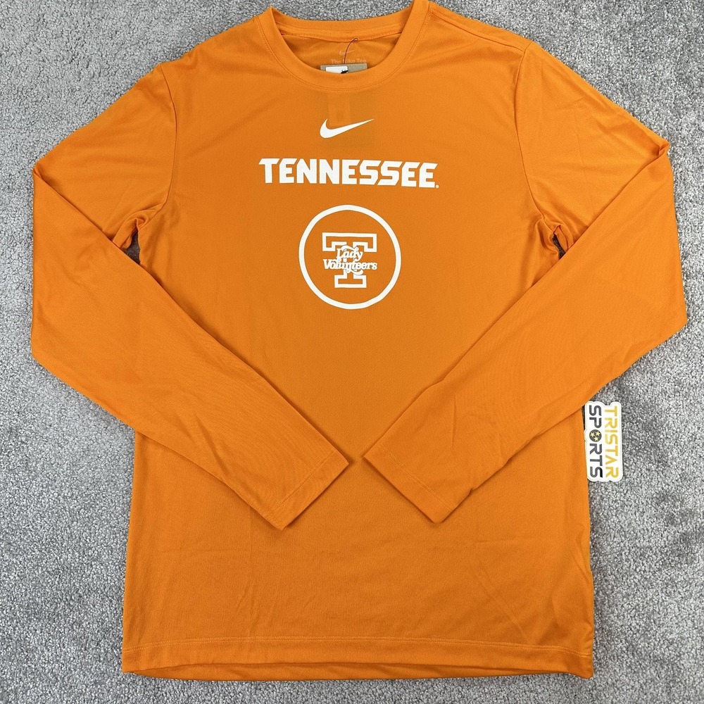 Tennessee Lady Volunteers Shirt Mens Small Orange Nike Dri Fit PE Team Issue Vol